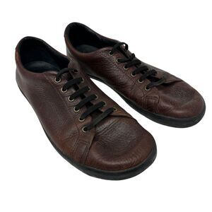 Bramfords Birchberry Dark Brown Leather Lace Up Comfort Sneakers Size 10
